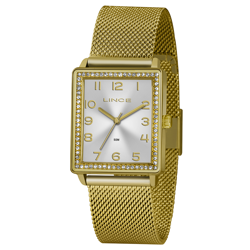 RELOGIO LINCE ANALOGICO DOURADO (cópia)